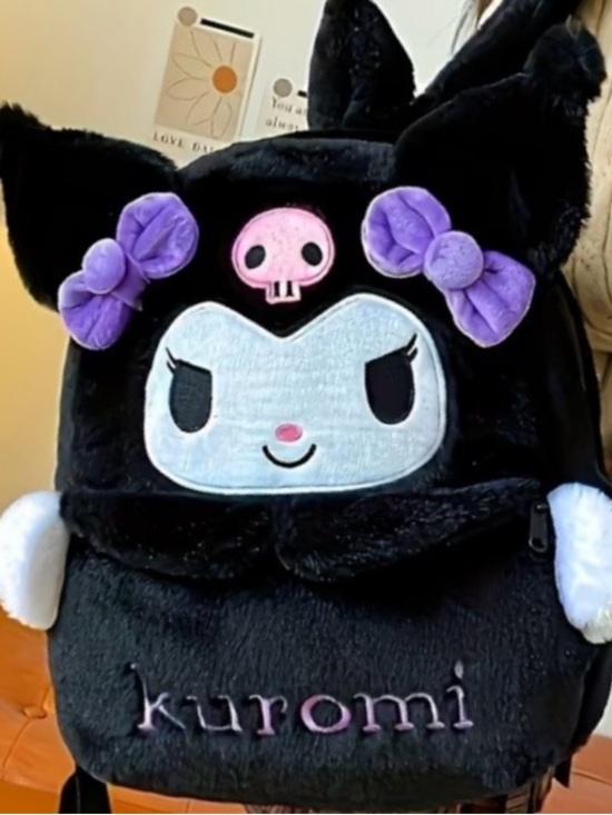 Sanrio Handbags - Kuromi Plush Backpack/ Kawaii Bag